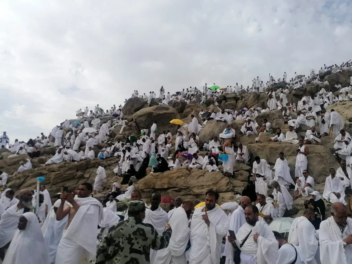 A panoramic view of Mecca during Hajj.