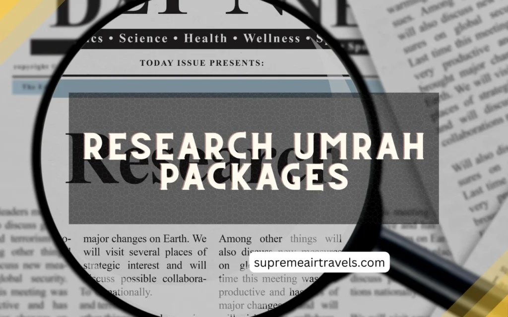 Researching Umrah Packages Online