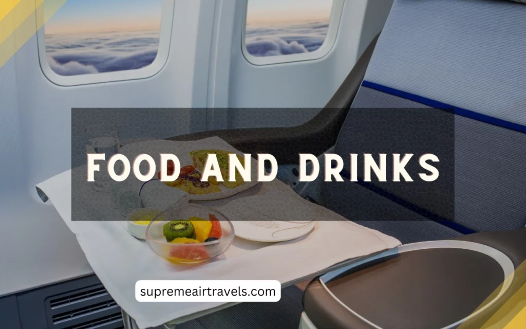 In-flight meal options with Supreme Air Travels